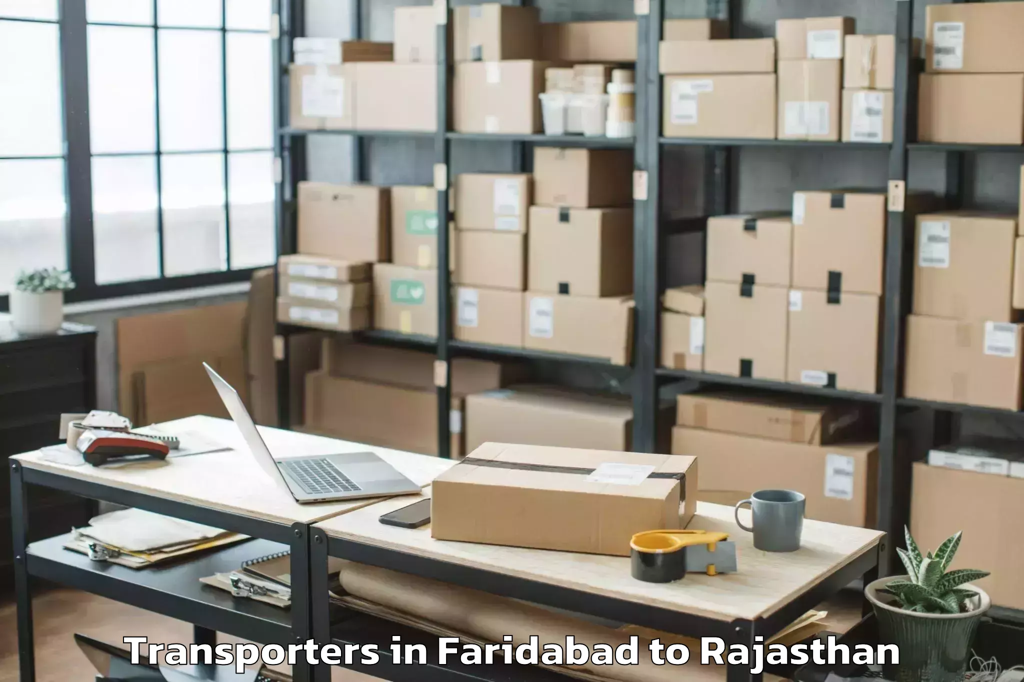 Top Faridabad to Antah Transporters Available